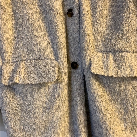 Beautiful Long Gray Jacket - Picture 6 of 7